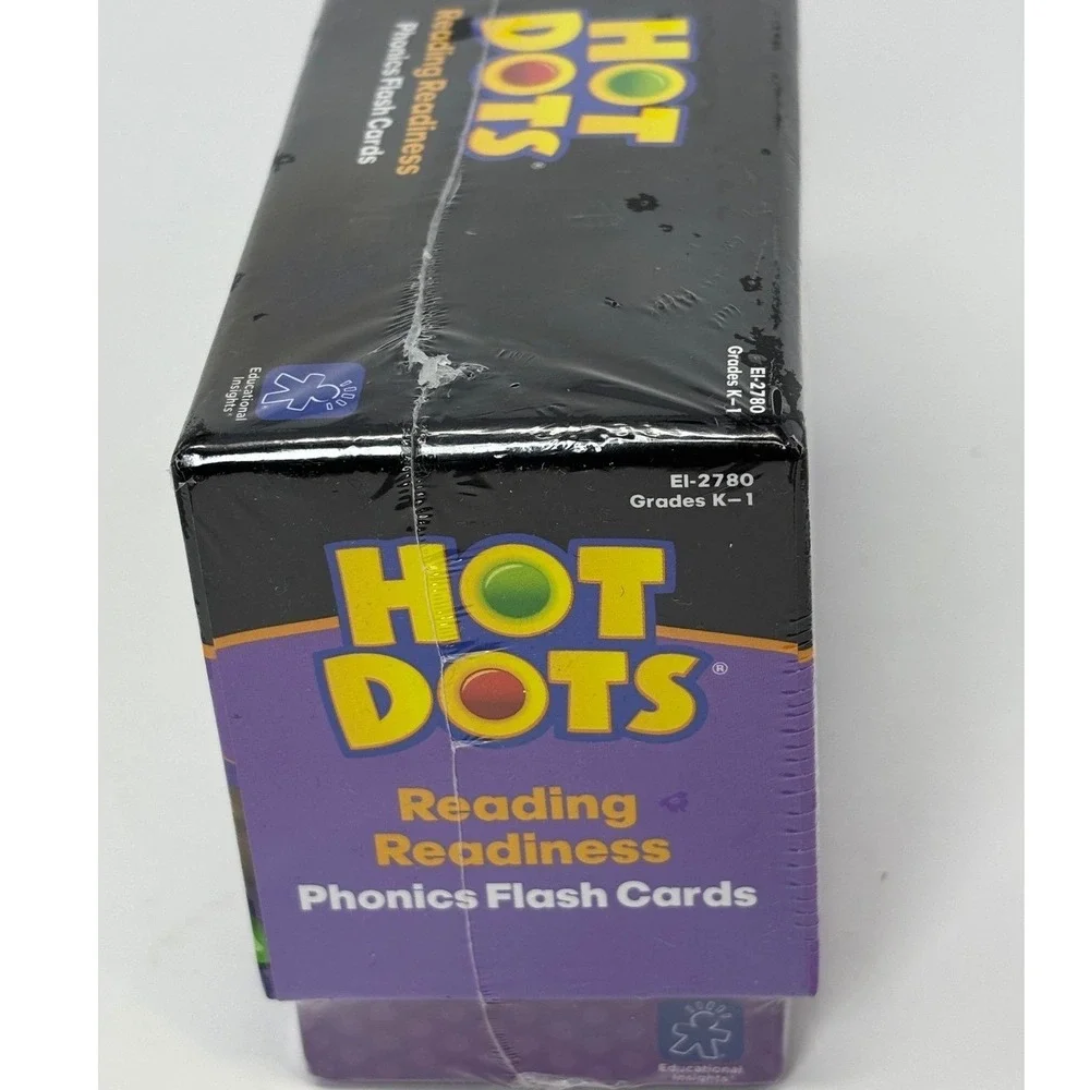Hot Dots Reading Readiness Phonics Flash Cards Educational Insights EI-2780 K-1
